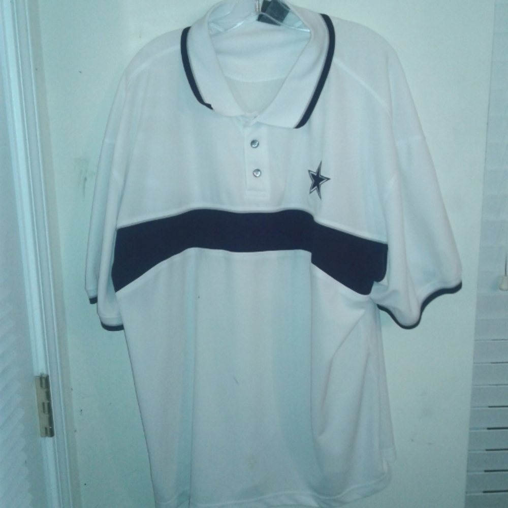 Dallas Cowboys Authentic Apparel White/Navy Shirt SZ:2XL Good Christmas Gift